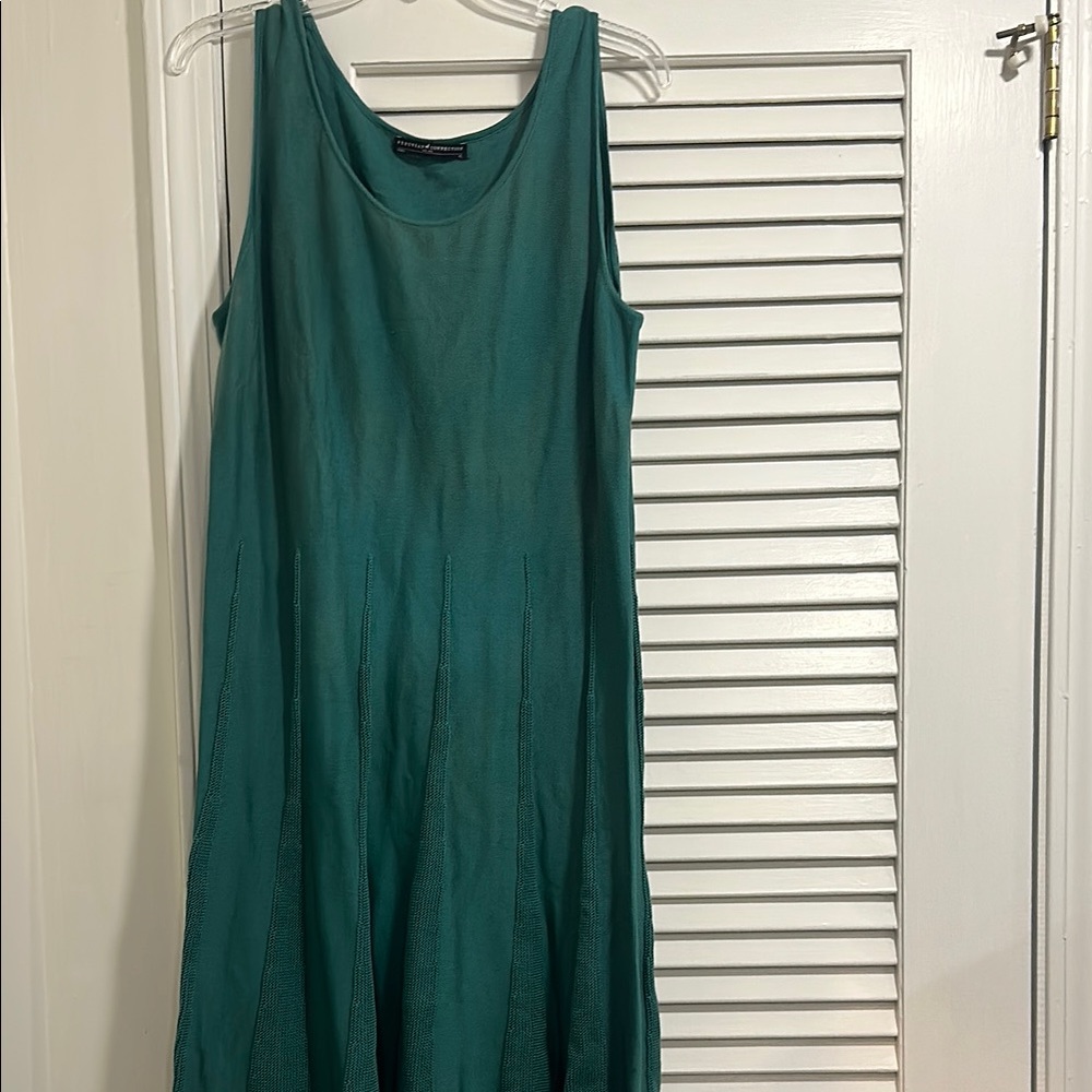 Peruvian Connection Teal Midi Dress